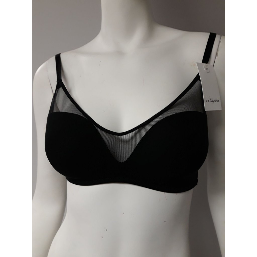 Le Mystere Bra Black Size 36 D New With Tags!